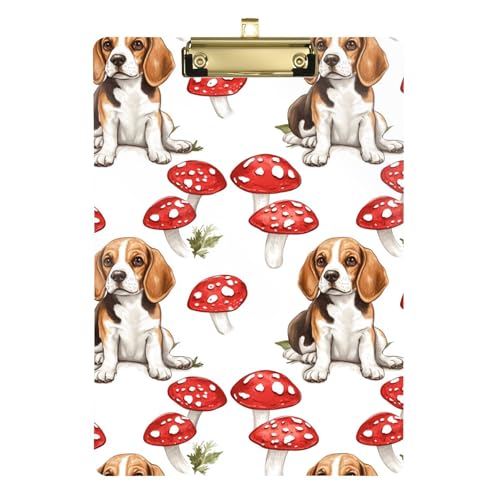 Kunststoff-Klemmbretter, lustig, cool, dekorative Klemmbretter, flaches Profil, Standard-A4-Größe, Klemmbretter für Bürobedarf, Heimgebrauch, silberfarbener Clip, 30,5 x 22,9 cm, niedliche von Caihoyu