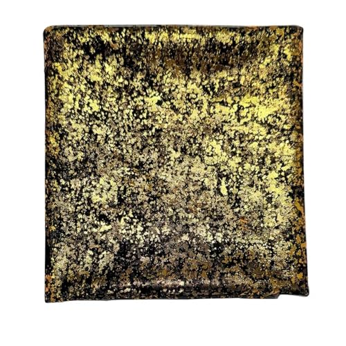 Eleganter Tischläufer für Hochzeit aus Goldfolie – Tischdecke aus weichem Tüll in Wüstengold, für Geburtstagsfeier, Geburtstag, Dekoration für Brautdusche (70 cm x 400 cm) (Schwarz + Gold) von CaiiBtntgb