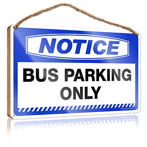 CakJuice Holzschild zum Aufhängen, Aufschrift "Notice Bus Parking Only", Holzschild für Speisekammer, zum Aufhängen in der Küche, Größe: 15 x 28 cm CakJuice Holzschild zum Aufhängen, Aufschrift "Notice Bus Parking Only", Holzschild für Speisekammer, zum Aufhängen in der Küche, Größe: 15 x 28 cm von CakJuice