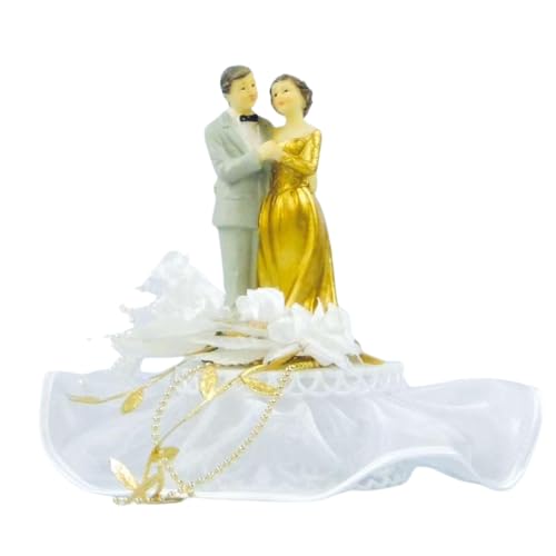 Cake Company Cake Topper Brautpaar gold I Hochzeit Tortendekoration für besondere Momente I Tortenfigur aus hochwertigem Material von Cake Company
