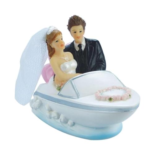 Cake Company Cake Topper Brautpaar im Boot I Hochzeit Tortendekoration für besondere Momente I Tortenfigur aus hochwertigem Material von Cake Company