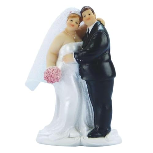 Cake Company Cake Topper Brautpaar pummelig I Hochzeit Tortendekoration I für besondere Momente Tortenfigur aus hochwertigem Material von Cake Company