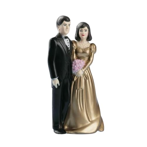 Cake Company Cake Topper Brautpaar Gold 2 I Hochzeit Tortendekoration für besondere Momente I Tortenfigur aus hochwertigem Material von Cake Company