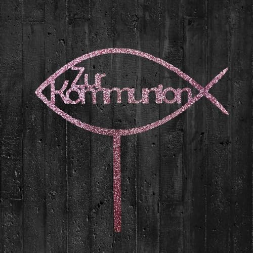 Cake-Topper Kommunion Glitzerrosa Acryl 142 x 65mm Stärke 3mm Cake-Topper Kommunion Glitzerrosa Acryl 142 x 65mm Stärke 3mm von Cake Company