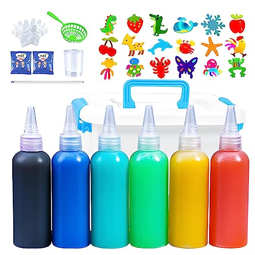 Sicheres DIY-Farbhandwerk, Wassergel-Spielzeug, Kinder-Wassergel-Farbe, Kreative Wissenschaftliche Erkundung Für Kinder, Wasserabsorbierendes Gel-Spielzeug-Set Kinder von Calakono