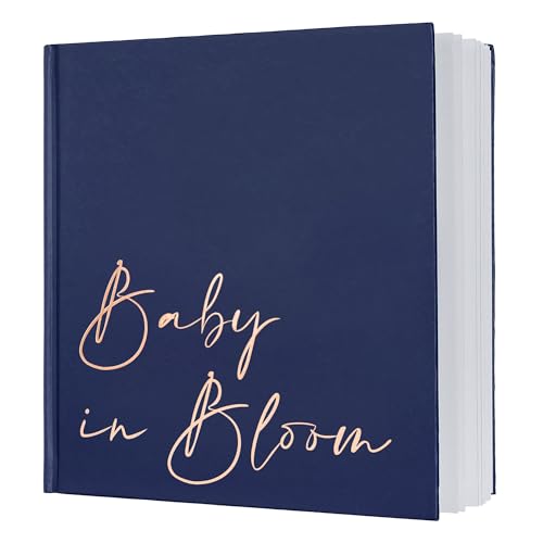 Calculs Baby in Bloom Bilderbuch Polaroid Babyparty Gästebuch Babys Scrapbook, marineblauer Einband, Roségoldfolienprägung, leere weiße Seiten Calculs Baby in Bloom Bilderbuch Polaroid Babyparty Gästebuch Babys Scrapbook, marineblauer Einband, Roségoldfolienprägung, leere weiße Seiten von Calculs