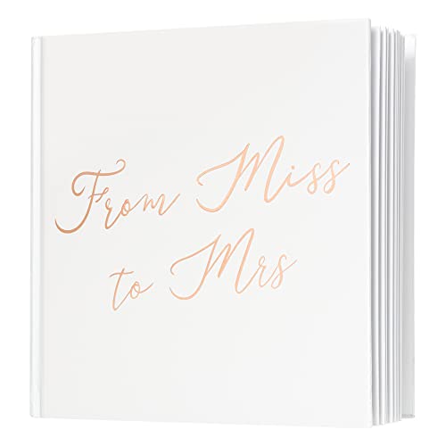 Calculs from Miss to Mrs Picture Book for Instax Film, Polaroid Bridal Shower Guest Book Blank Pages Bride to Be Scrapbook, 21.6 cm Square White Cover Rose Gold Script Calculs from Miss to Mrs Picture Book for Instax Film, Polaroid Bridal Shower Guest Book Blank Pages Bride to Be Scrapbook, 21.6 cm Square White Cover Rose Gold Script von Calculs