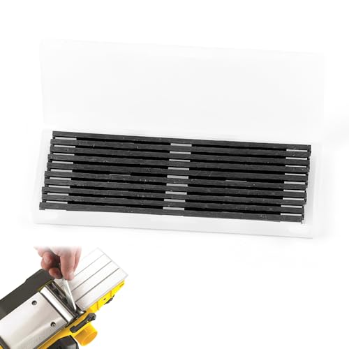 10 Stück 82 mm wendbare elektrische Hobelmesser aus Edelstahl für Dewalt Hobelmesser mit zwei Schneidkanten und präzisionsgeschliffenem HSS, kompatibel mit Bosch Hitachi Black & Decker DeWalt Hobel von Caldamn