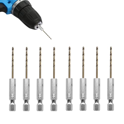 8-teiliges Sechskant-Bohrer-Set, Pilotbohrer, 2 mm, Sechskantbohrer, Hochgeschwindigkeitsstahl, Spiralbohrer für Holz, Metall, Kunststoff, für vielseitiges Bohren in verschiedenen Anwendungen (2 mm) 8-teiliges Sechskant-Bohrer-Set, Pilotbohrer, 2 mm, Sechskantbohrer, Hochgeschwindigkeitsstahl, Spiralbohrer für Holz, Metall, Kunststoff, für vielseitiges Bohren in verschiedenen Anwendungen (2 mm) von Caldamn