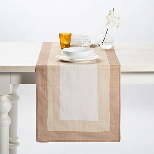 Caleffi Tischdecke 150 x 280 cm für die Küche, Italien, Natur, aus Baumwolle, 1000364 von Caleffi