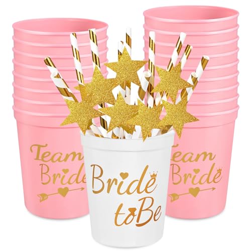 16 Stück JGA Becher, Braut und Team Braut Tassen mit Tattoos Set, JGA Tassen Junggesellenabschied Frauen Accessoires, Bride to be Deko für Bridal Shower, Verlobungsfeier,Frauen Party 16 Stück JGA Becher, Braut und Team Braut Tassen mit Tattoos Set, JGA Tassen Junggesellenabschied Frauen Accessoires, Bride to be Deko für Bridal Shower, Verlobungsfeier,Frauen Party von Calenxy