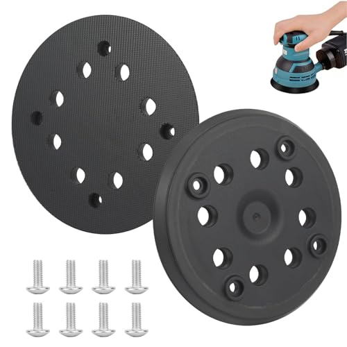 2 Stück Klett-Schleifteller 125 mm,Schleifplatte Schleifpad Ersatzpad Mit Hook und Loop Kompatibel mit BoschExzenterschleifer PEX 270 A und PEX 270 AE mit 8 Schrauben 2 Stück Klett-Schleifteller 125 mm,Schleifplatte Schleifpad Ersatzpad Mit Hook und Loop Kompatibel mit BoschExzenterschleifer PEX 270 A und PEX 270 AE mit 8 Schrauben von Calenxy