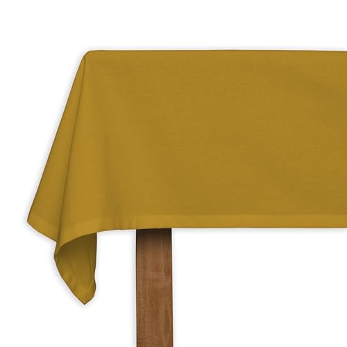 CALICOT Nugget Gold Tischdecke aus 100% Baumwolle, vorgewaschen und vorgeschrumpft, perfekt für Zuhause | Speisen | Tischplatte| Partydekoration, Baumwolle, (Rechteckig, 160 x 229 cm) von CALICOT