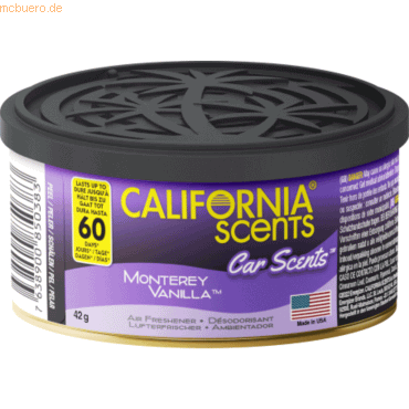 California Scents Lufterfrischer E303981900 Monterey Vanilla von California Scents