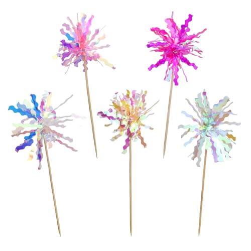 Calkkrer 25 Pcs Happy Birthday Cake Toppers – Foil Firework Cupcake Toppers, Sparkle Tinsel Drink Stirrers, Flowers Cake Decoration for Cake, and Cocktail Food Calkkrer 25 Pcs Happy Birthday Cake Toppers – Foil Firework Cupcake Toppers, Sparkle Tinsel Drink Stirrers, Flowers Cake Decoration for Cake, and Cocktail Food von Calkkrer