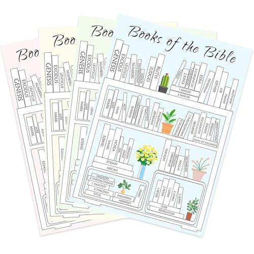 Calkkrer 4 Stück Bibel Sticker Set, Schreibbare Aufkleber, Ideal Für Christliche Geschenke Und Bibel Zubehör, Inspirierende Deko Für Bible Journaling von Calkkrer