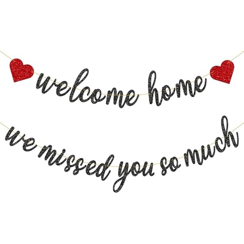 Calkkrer Willkommensbanner, Willkommen Zuhause Banner für Heimkehrfeier, Willkommen Zurück Girlande, Homecoming Party Dekoration, Willkommen Zuhause Deko Calkkrer Willkommensbanner, Willkommen Zuhause Banner für Heimkehrfeier, Willkommen Zurück Girlande, Homecoming Party Dekoration, Willkommen Zuhause Deko von Calkkrer