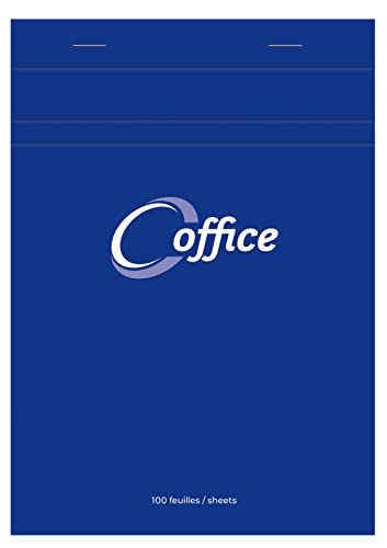 Clairefontaine 15855C - Packung mit 5 Schreibblöcken Calligraphe Office kopfseitig geheftet, DIN A5 14,8x21 cm, 50 Blatt kariert, 56g, Blau, 1 Pack von Calligraphe