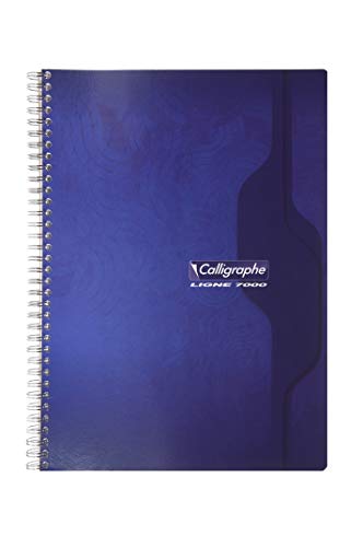 Clairefontaine 2416C - Packung mit 5 Heften Calligraphe mit Spiralbindung, DIN A4, französische Lineatur, 90 Blatt, 70g, farbig sortiert, 1 Pack Clairefontaine 2416C - Packung mit 5 Heften Calligraphe mit Spiralbindung, DIN A4, französische Lineatur, 90 Blatt, 70g, farbig sortiert, 1 Pack von Calligraphe