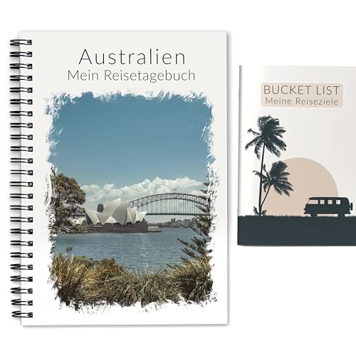 Reisetagebuch Australien + Bucket List | Tagebuch Reiseplaner für 3 Wochen | Reiseplanung, Zitate, Achtsamkeits-Seiten uvm. | Liebevoll designtes Reise Geschenk | Ringbuch DIN A5 | Calmondo Reisetagebuch Australien + Bucket List | Tagebuch Reiseplaner für 3 Wochen | Reiseplanung, Zitate, Achtsamkeits-Seiten uvm. | Liebevoll designtes Reise Geschenk | Ringbuch DIN A5 | Calmondo von Calmondo
