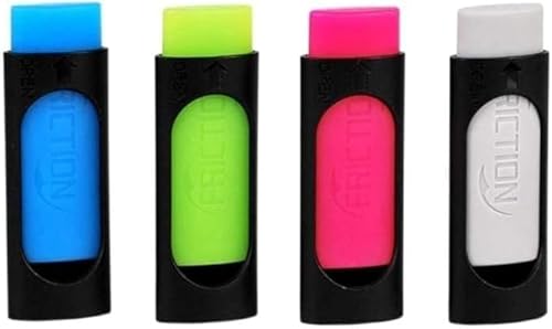 4 x bunte Tintengummis für löschbare Stifte, Schreibwaren, Büro, Schule, Geschenk, zufälliger Stift für Gelfarbe, Stift-Radierer für Tinte, Tintenlöscher von Calsgkspray
