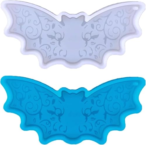 Weiße Halloween-Schlüsselanhänger-Epoxid-Form, DIY, Halloween, Fledermaus für Schlüsselanhänger, Silikonform, Epoxidharz-Formen für DIY-Frauen, Anhänger, Schmuck, Bastelbedarf, Schmuckharzgussformen Weiße Halloween-Schlüsselanhänger-Epoxid-Form, DIY, Halloween, Fledermaus für Schlüsselanhänger, Silikonform, Epoxidharz-Formen für DIY-Frauen, Anhänger, Schmuck, Bastelbedarf, Schmuckharzgussformen von Calsgkspray