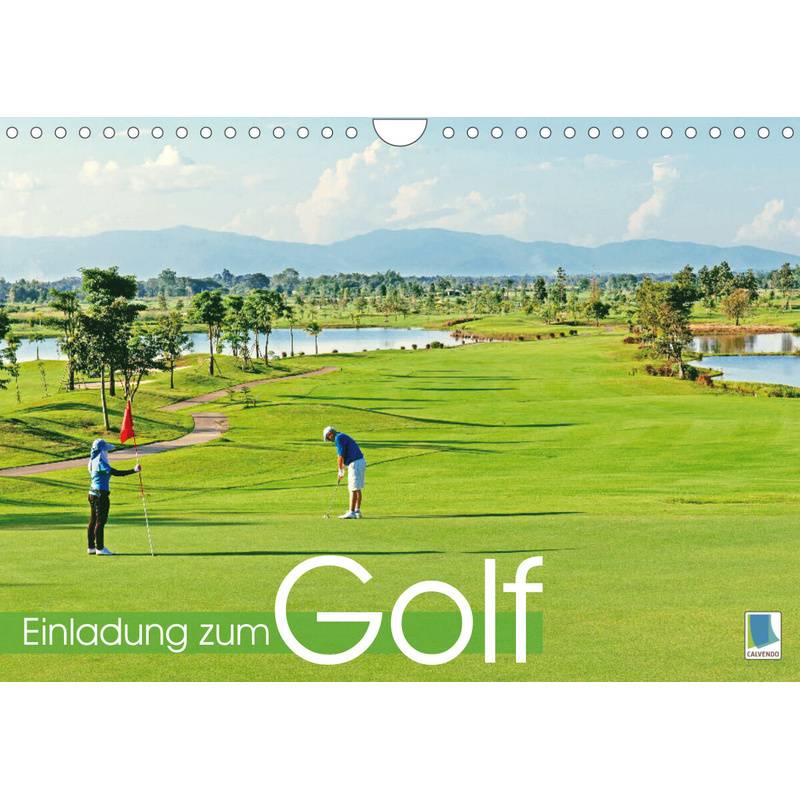 Einladung Zum Golf (Wandkalender 2023 Din A4 Quer) von Calvendo
