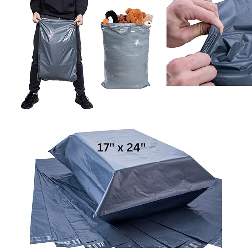 Calzette Große Versandtaschen, 43 x 60 cm, Grau, selbstverschließend, grau, 43cm x 60cm, Beutel von Calzette