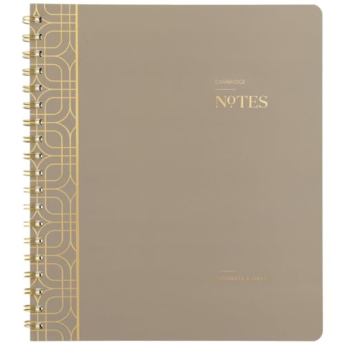 Cambridge WorkStyle WS-407-45 Notizbuch, 20,3 x 25,4 cm, Medium, 80 Blatt, zeitloses Taupe Cambridge WorkStyle WS-407-45 Notizbuch, 20,3 x 25,4 cm, Medium, 80 Blatt, zeitloses Taupe von Cambridge