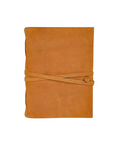 Handgefertigtes Leder-Tagebuch/Schreib-Notizbuch/Tagebuch/gebundener täglicher Notizblock für Männer und Frauen, unliniertes Papier, Schreibblock für Künstler, Skizze (7,6 x 10,2 cm) von CamelFibre Journals