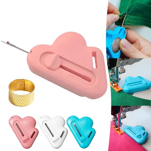 2-in-1 Adjustable Seam Guide with Built-in Seam Ripper, Magnetic Seam Guide for Sewing Machine, Adjustable All-In-One Seam Ripper and Thread Taker (Pink) von Camic