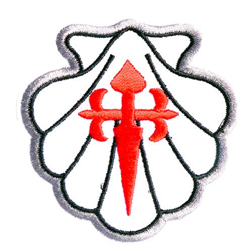 Jakobsweg Aufnäher Patch Aufbügler Jakobsmuschel von Camino Cats Jakobsweg Aufnäher Patch Aufbügler Jakobsmuschel von Camino Cats von Camino Cats
