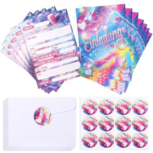 Camptrip 12 Stück Glitzer Regenbogen Einladungskarten, Kindergeburtstag Einladung Regenbogen mit Umschläge und Aufkleber für Jungen Mädchen Geburtstage, Einschulungen und Kinderpartys Camptrip 12 Stück Glitzer Regenbogen Einladungskarten, Kindergeburtstag Einladung Regenbogen mit Umschläge und Aufkleber für Jungen Mädchen Geburtstage, Einschulungen und Kinderpartys von Camptrip
