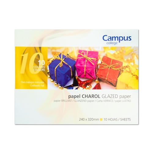 CAMPUS University 630096 – Pack von 10 Blatt Papier Lack, 24 x 31 cm von Campus