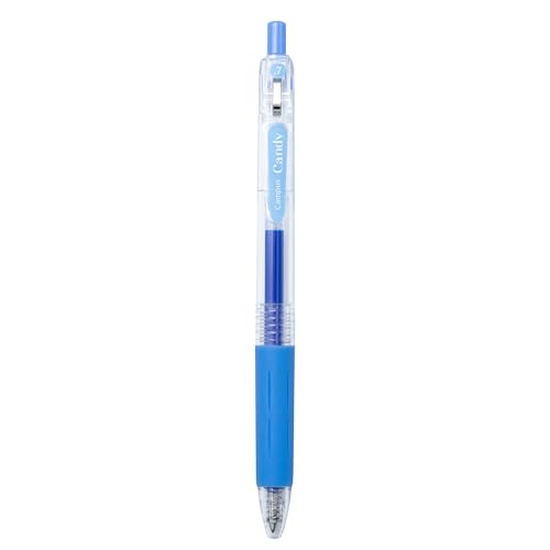Campus Candy Gelschreiber, nachfüllbare Farbstifte mit Strichbreite 0,7 mm, Gel-Tintenroller, schnell trocknend und wasserdicht (Kugelschreiber, Himmelblau, 1 Stück) von Campus