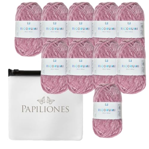 Chenille Chenillegarn Haekelgarn Bastelgarn Ricorumi Amigurumi Wolle 10 Knäul beere Chenille Chenillegarn Haekelgarn Bastelgarn Ricorumi Amigurumi Wolle 10 Knäul beere von Camtiac