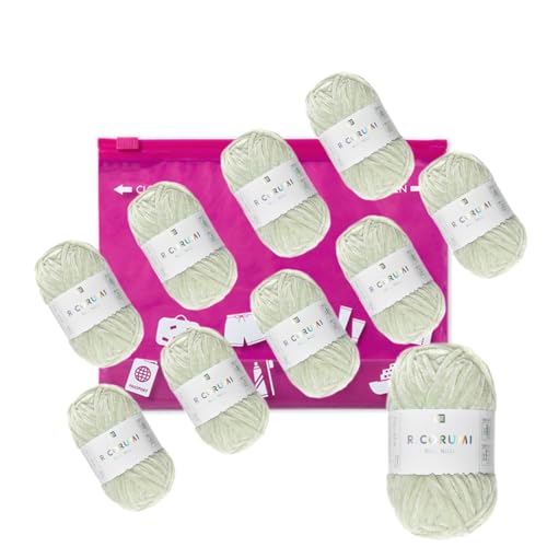 Chenille Chenillegarn Haekelgarn Bastelgarn Ricorumi Amigurumi Wolle 10 Knäul mint Chenille Chenillegarn Haekelgarn Bastelgarn Ricorumi Amigurumi Wolle 10 Knäul mint von Camtiac