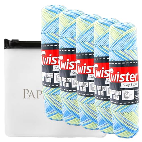 Farbverlaufsgarn Haekelgarn Baumwollgarn Stricken Haekeln Basteln 5x50g Fb.112 blau-grün inkl.Zippbeutel Farbverlaufsgarn Haekelgarn Baumwollgarn Stricken Haekeln Basteln 5x50g Fb.112 blau-grün inkl.Zippbeutel von Camtiac