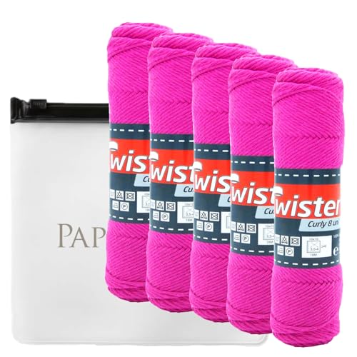 Haekelgarn Baumwollgarn Stricken Haekeln Basteln 5x50g Fb.33 dunkelpink inkl.Zippbeutel Haekelgarn Baumwollgarn Stricken Haekeln Basteln 5x50g Fb.33 dunkelpink inkl.Zippbeutel von Camtiac