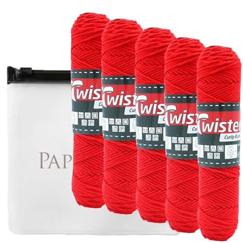 Haekelgarn Baumwollgarn Stricken Haekeln Basteln 5x50g Fb.35 rot inkl.Zippbeutel Haekelgarn Baumwollgarn Stricken Haekeln Basteln 5x50g Fb.35 rot inkl.Zippbeutel von Camtiac
