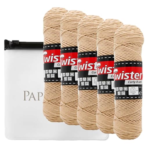 Haekelgarn Baumwollgarn Stricken Haekeln Basteln 5x50g Fb.82 kamel inkl.Zippbeutel Haekelgarn Baumwollgarn Stricken Haekeln Basteln 5x50g Fb.82 kamel inkl.Zippbeutel von Camtiac