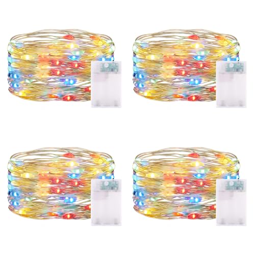 5M 50 LED Lichterketten Batterie Timer, 4 Stück Micro Drahtlichterkette IP65 Wasserdichte LED Lichterkette Batterie für Zimmer Weihnachten Halloween Hochzeit Deko 5M 50 LED Lichterketten Batterie Timer, 4 Stück Micro Drahtlichterkette IP65 Wasserdichte LED Lichterkette Batterie für Zimmer Weihnachten Halloween Hochzeit Deko von CandLuc
