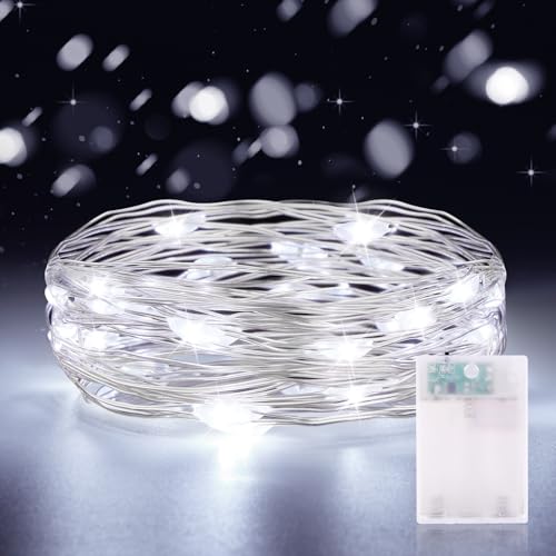 CandLuc 2M 20LED Lichterkette Innen, Kupferdraht Lichterkette IP65 Wasserdicht für DIY Schlafzimmer Garten Party Weihnachten Halloween Hochzeit Deko von CandLuc