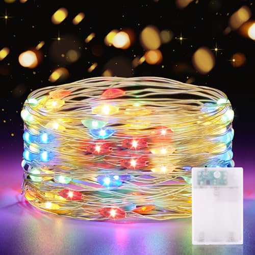 Lichterketten Batterie Timer, 5M 50 LED Kupferdraht Lichterkette Micro LED Lichterkette für Zimmer Party Garten Weihnachten Halloween Hochzeit Deko DIY Lichterketten Batterie Timer, 5M 50 LED Kupferdraht Lichterkette Micro LED Lichterkette für Zimmer Party Garten Weihnachten Halloween Hochzeit Deko DIY von CandLuc