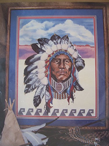 INDIAN CHIEF PICTURE CROSS STITCH KIT - 14 x 18 by Candamar Designs INDIAN CHIEF PICTURE CROSS STITCH KIT - 14 x 18 by Candamar Designs von Candamar Designs