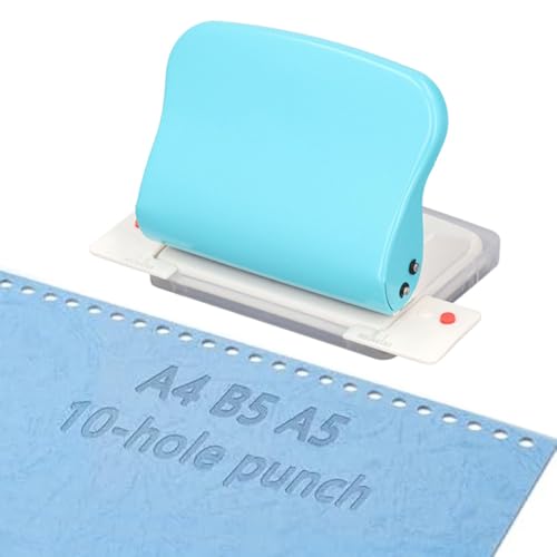 Kleiner Locher Für Ordner, 10-Loch Mini Büro Locher Schule Locher A4, A5, A6, A7 Papierlocher Für 10 Blatt, 99h5 Locher Loseblatt Locher Bindegerät Manuelle Stanzmaschine Locher Binder Für Büro Schuls von Candeon