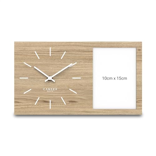Cander Berlin MNU 20135 H Lautlose Foto-Uhr Bilderrahmen 35 cm ohne Tickgeräusche analog modern Vintage Holz-Furnier Cander Berlin MNU 20135 H Lautlose Foto-Uhr Bilderrahmen 35 cm ohne Tickgeräusche analog modern Vintage Holz-Furnier von Cander Berlin
