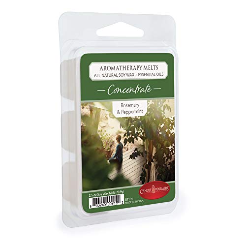 CANDLE WARMERS ETC. Aromatherapie-Duftwachs, Konzentrat | 100 % Sojawachs, mit ätherischen Ölen von Pfefferminze und Rosmarin von Candle Warmers Etc