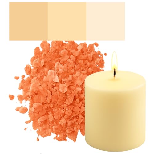 Kerzenfarbe in Flocken – 30 beliebte Farben – Hochkonzentriert – Für Paraffin, Bienenwachs, Sojawachs, Stearin, Palmwachs – Premium Farbflocken - Creme von Candles Fantasy