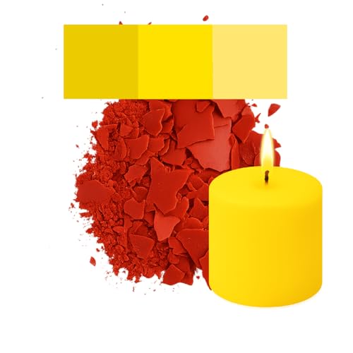 Kerzenfarbe in Flocken – 30 beliebte Farben – Hochkonzentriert – Für Paraffin, Bienenwachs, Sojawachs, Stearin, Palmwachs – Premium Farbflocken - Gelb Kerzenfarbe in Flocken – 30 beliebte Farben – Hochkonzentriert – Für Paraffin, Bienenwachs, Sojawachs, Stearin, Palmwachs – Premium Farbflocken - Gelb von Candles Fantasy
